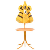 3 Piece Kids' Garden Bistro Set with Parasol Yellow 48100