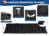 Folding Camping Cot Bed with Soft Pad, Portable Outdoor Cot, Adults Sleeping Bed for Home Office Nap 92690185