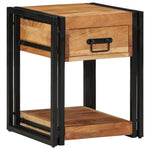 ZNTS Nightstands 2 pack 40x40x50 cm Solid Acacia Wood 4016705