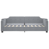 Daybed with Trundle without Mattress Light Grey 90x190 cm Single 3197705