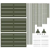 Privacy Screen Olive 100 x 50 x 180 cm Steel 868566