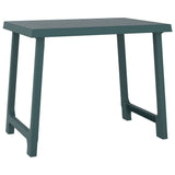 Camping Table Green 79x56x64 cm PP Wooden Look 364736