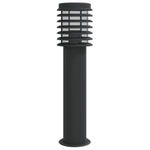 ZNTS Outdoor Floor Lamps 3pcs Black 60 cm Stainless Steel 4006362