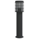 ZNTS Outdoor Floor Lamps 3pcs Black 60 cm Stainless Steel 4006362