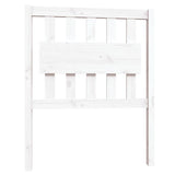 Bed Frame without Mattress White Solid Wood Small Single 3103894