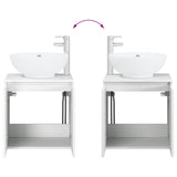 Bathroom Furniture Set 2 pcs White Engineered Wood 3404084
