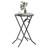 Garden Table Folding Anthracite 50 x 50 x 72 cm Metal 42010320