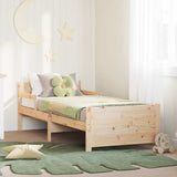 Bed Frame with Headboard Brown 80 x 200 cm Engineered Wood 877209
