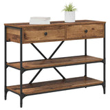 Console Table with Drawer Brown 100 x 34.5 x 75 cm Wood 871304