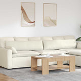 Sofa Pillows 2 pcs Cream 145 x 40 cm Corduroy Fabric 42013851
