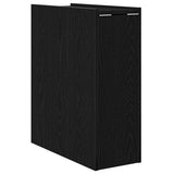 Bathroom Furniture Set Wall-mounted Black Oak 80 x 18 x 60 cm 871643