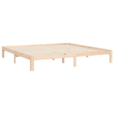 Bed Frame without Mattress 200x200 cm Solid Wood Pine 3193681