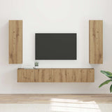 TV Cabinet Set Wall-mounted 3 pcs Artisan Oak Engineered Wood 3408987