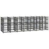 Outdoor Dog Kennel Steel 12.9 m 3097942