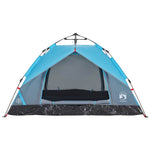 Camping Tent Dome 3-Person Blue Quick Release 4004194