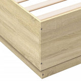 Bed Frame without Mattress Sonoma Oak 120x200 cm 3209711