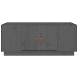 Coffee Table Grey 100x50x41 cm Solid Wood Pine 818257