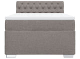 Box Spring Bed with Mattress Taupe 100x200 cm Fabric 3285810