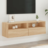 TV Wall Cabinet Sonoma Oak 100x30x30 cm Engineered Wood 836886