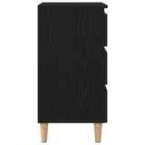 Bedside Cabinet Black Oak 40 x 35 x 69 cm Engineered Wood 862578