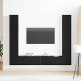 TV Cabinet 6 pcs Black 80 x 30 x 30 cm Engineered wood 3393448