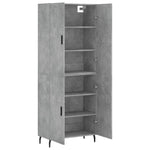 Highboard Concrete Grey 69.5x34x180 cm Engineered Wood 3195695