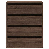 Corner Chest of Drawers Brown Oak 60x41x76 cm Engineered Wood 852876