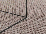 Indoor Rug LUGO Cream and Taupe 80 x 150 cm Polyester 42022700