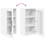 Wall Glass Cabinet LUCCA White 40 x 31 x 80 cm Engineered Wood 884985