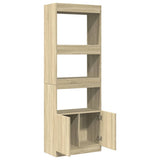 Highboard Sonoma Oak 63x33x180 cm Engineered Wood 3309602