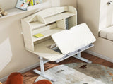 Kids Desk Height Adjustable with Tilt-Desktop, Hutch, Drawer, Storage Shelf, Pegboard, for 3-12 T3398P422173
