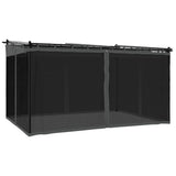 Gazebo with Mesh Walls Anthracite 4x3 m Steel 4003912
