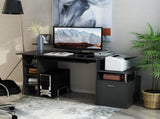 Computer Desk PC Workstation with Drawer Shelves CPU Storage Rack Home Office Furniture 152 x 60 x T3398P377529