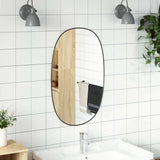 Wall Mirror Black 80x50 cm 348226