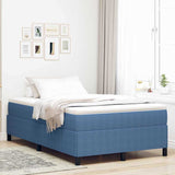 Box Spring Bed Blue 120 x 190 cm Velvet 42006960