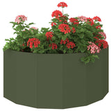 Planter Olive Green 120 x 60 x 50 cm Steel 883706