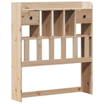 ZNTS Bookcase Bed without Mattress 100x200cm Solid Wood Pine 3322792