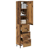 Highboard Old Wood 34.5 x 34 x 180 cm Engineered Wood 3415782