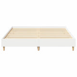 Bed Frame 2 pcs White 152 x 203 cm Engineered Wood 3402867