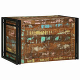 Storage Box Brown and Black 80 x 50 x 50 cm Reclaimed Wood 4016746