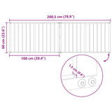 Dog Gate 2 pcs Black 100 x 60 cm Galvanised Steel 891996