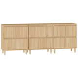 Sideboards 3 pcs Sonoma Oak 60x35x70 cm Engineered Wood 3185770