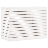 Laundry Basket White 88.5x44x66 cm Solid Wood Pine 832320