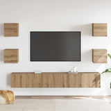 TV Cabinet 6 pcs Brown 200 x 30 x 30 cm Engineered wood 3393458