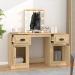 Dressing Table with LED Sonoma Oak 130x50x132.5 cm 3185346