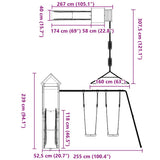Outdoor Playset Solid Wood Pine 3279103