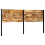 Headboard 200 cm Solid Wood Mango and Iron 4017558