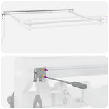 Retractable Awning Red 350 x 200 cm Polyester and Metal 3329746