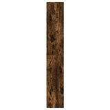 Highboard with LED Smoked Oak 41.5x32.5x200 cm Engineered Wood 3307902