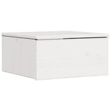 Bedside Table 2 pcs White 37 x 35 x 18.5 cm Solid pine wood 873484